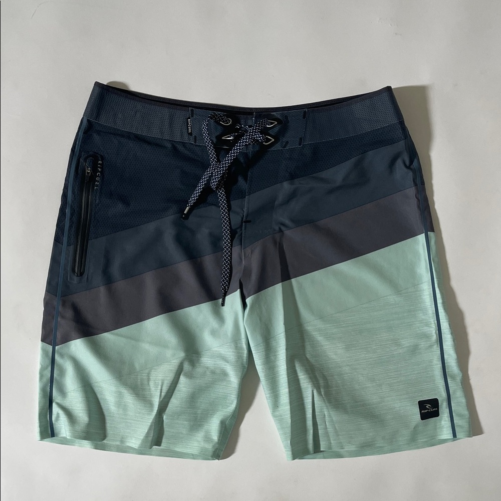 Men's Rip Curl Surf Shorts in Blue and Green